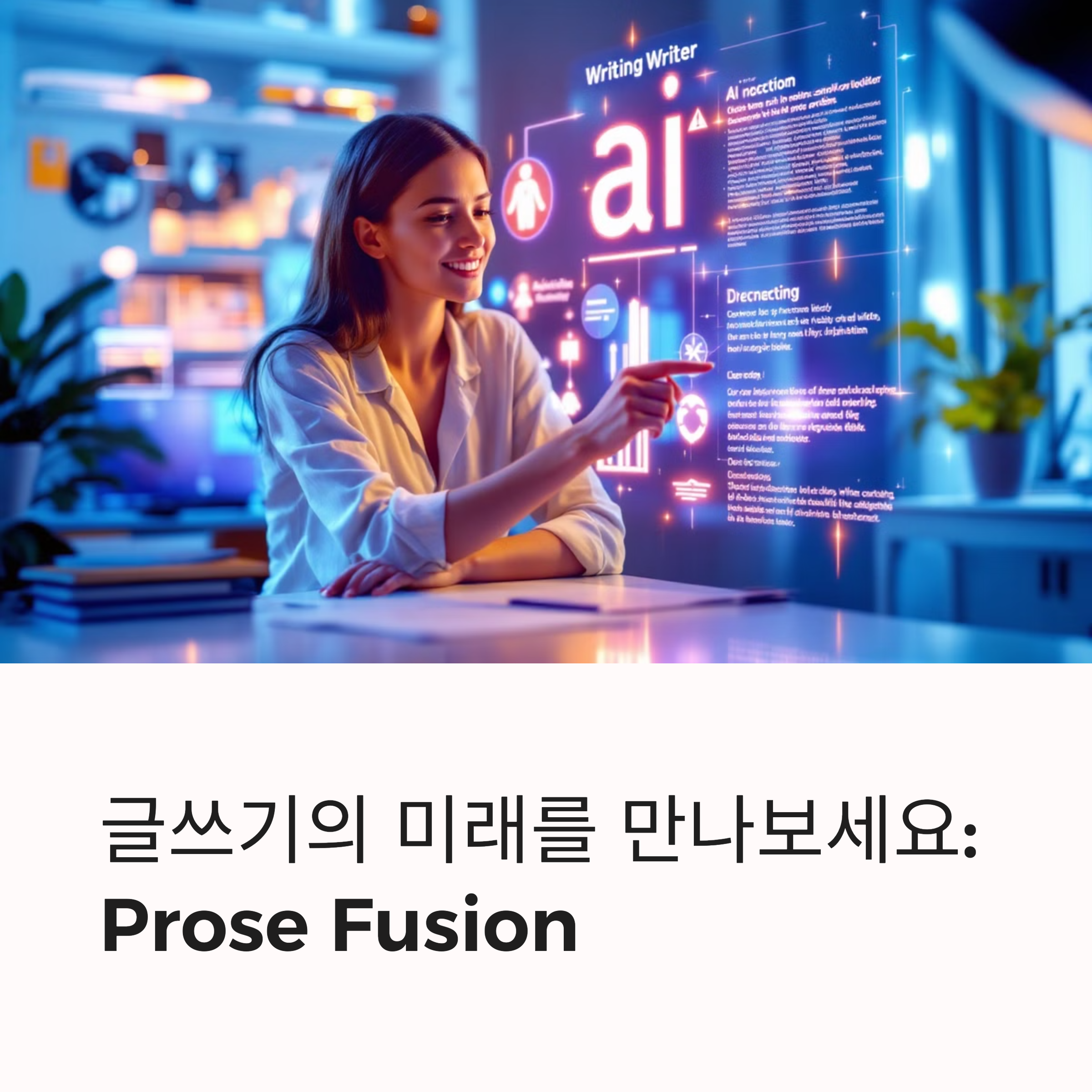 Prose Fusion: 작가를 위한 최강 AI 글쓰기 도우미